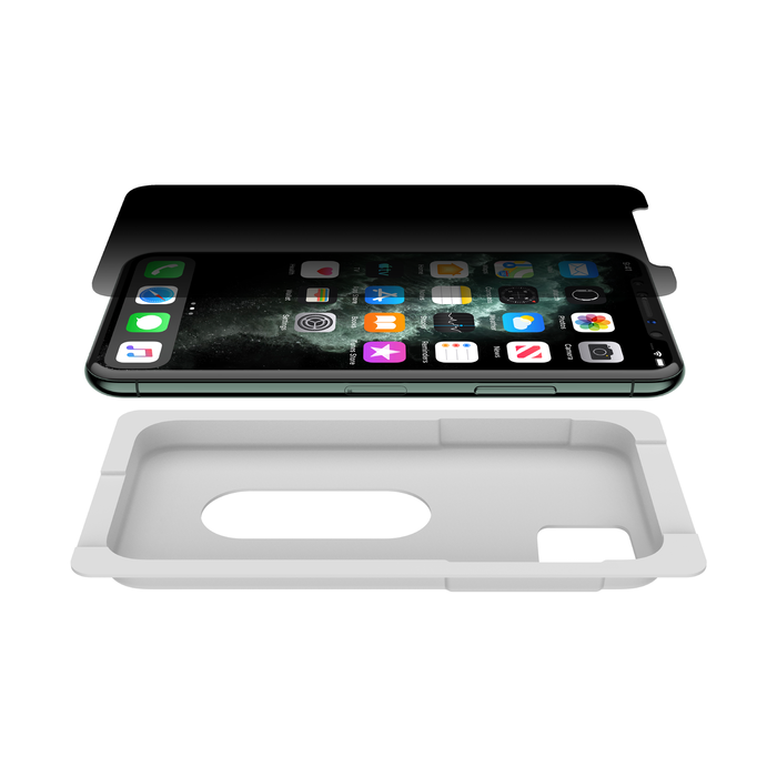 Protection d'écran verre véritable Privacy Apple iPhone X/XS/11