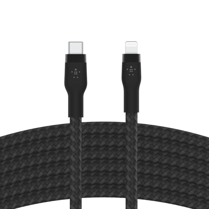Belkin BoostCharge Pro Flex Braided USB A to Lightning Cable 10ft/3M - MFi  Certified 20W Power Delivery iPhone Charger Cord - Apple Charger USB A