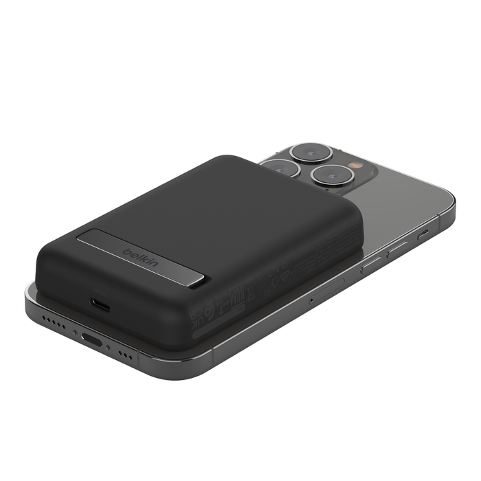 Batterie externe sans fil avec support intégré pour iPhone