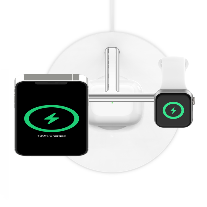Drahtloses 3-in-1-Ladegerät mit MagSafe für das iPhone 13 | Belkin