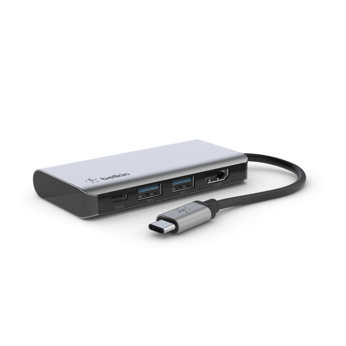 USB-C PD 4-in-1 Multiport Adapter Hub, 4K HDMI | Belkin | Belkin: DE