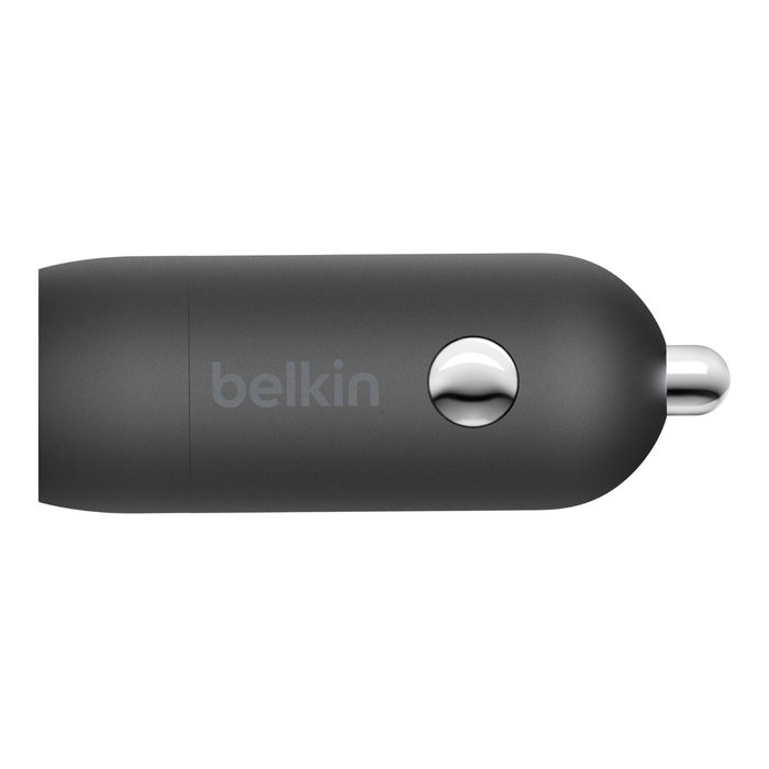 Belkin 18W Chargeur voiture LTG - USB-C 1,20m noir