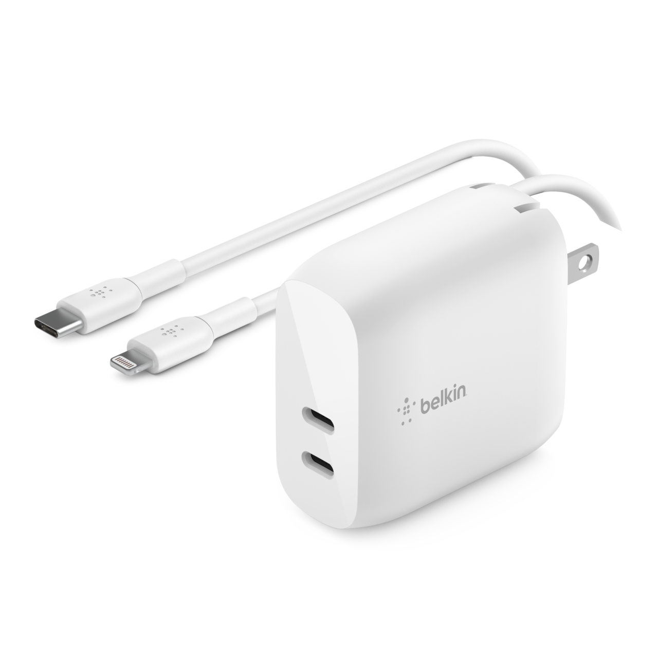 Chargeur certifié iPhone 15 + câble USB C - 1 mètre - Dual USB-C