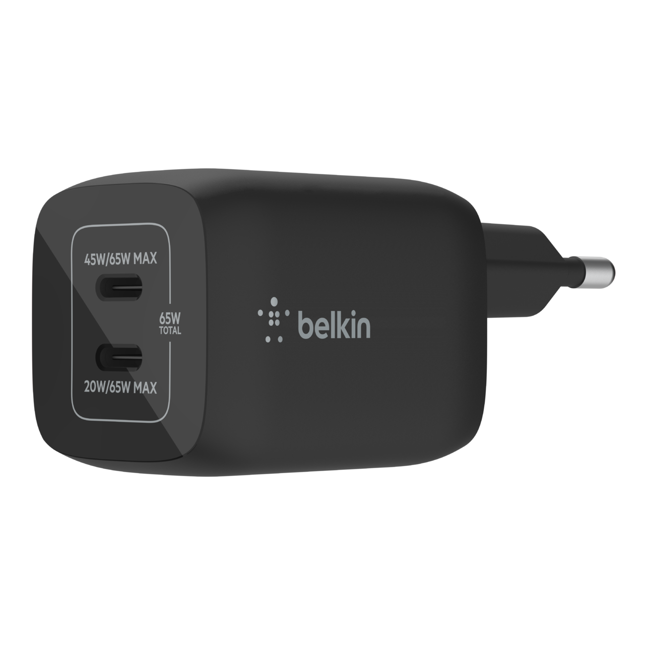 2-poorts USB-C&reg; GaN-wandlader met PPS (65 W) | Belkin: NL