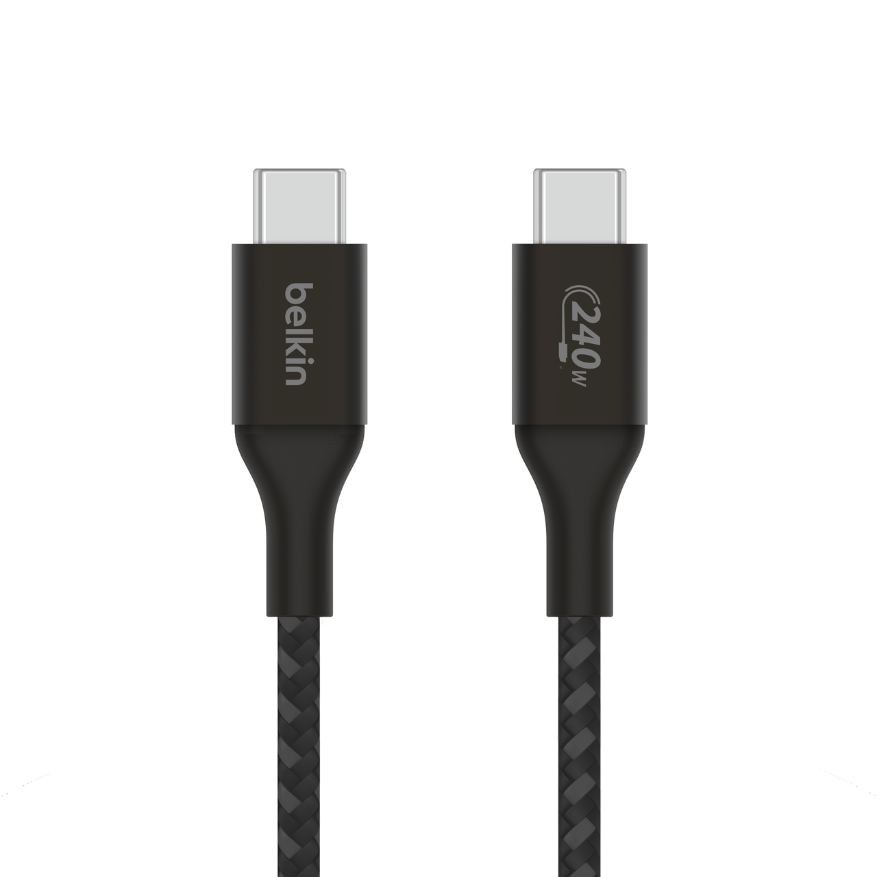 Câble USB-C vers USB-C 240 W 2 m Tressé Blanc - Belkin BoostCharge