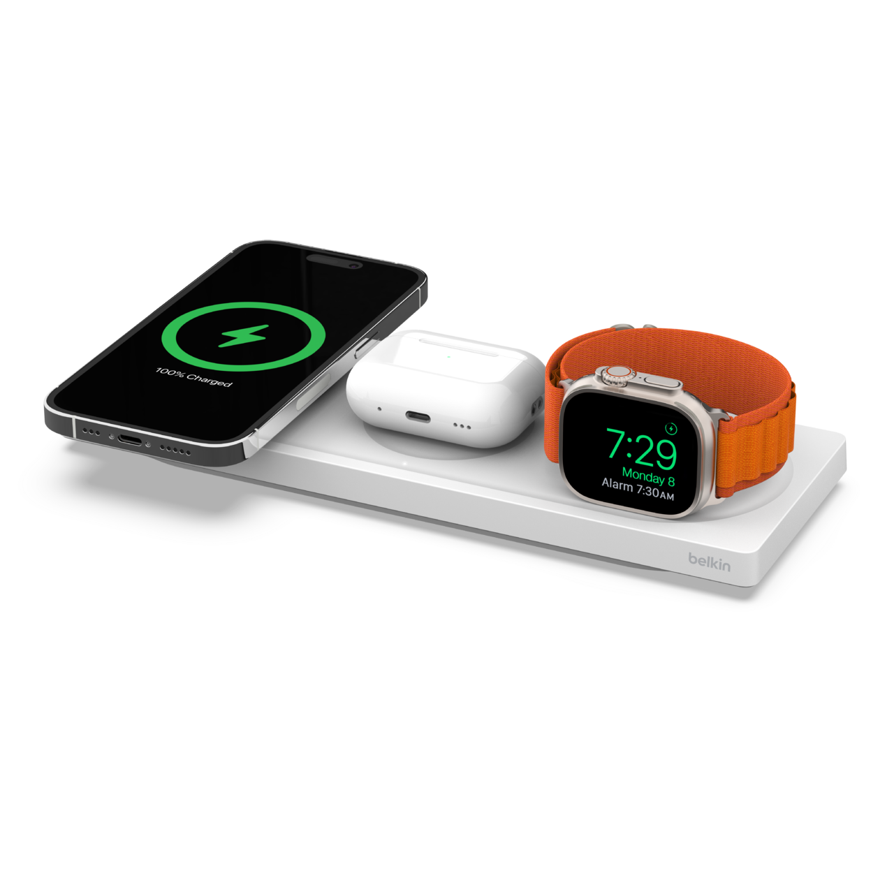 Stout circulatie conversie 3-in-1 Wireless Charging Pad with Official MagSafe Charging 15W | Belkin US  | Belkin: US