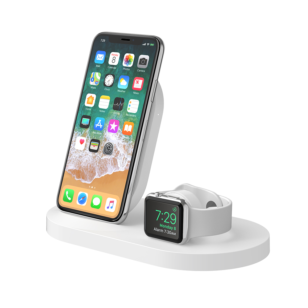 Wireless Charging Dock for iPhone + Apple Watch + USB-A | Belkin